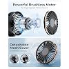 TUNISE Portable Handheld Fan, Portable Fan Rechargeable, 4000mAh, 180° Adjustable, 6 Speed Wind, Display Electricity in Real Time, USB Rechargeable Foldable F an, Quiet Personal Fan as Power Bank